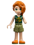LEGO frnd576 Friends Autumn - Dark Green Mushroom Top, Olive Green Shorts, Orange Shoes