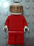 LEGO rac035 F1 Ferrari - K. Raikkonen with Helmet White Decorated - without Torso Stickers (8144-2)