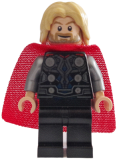 LEGO sh804 Thor - Spongy Cape with Single Hole, Black Legs
