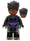 LEGO sh843 Shuri - Black and Dark Purple Top